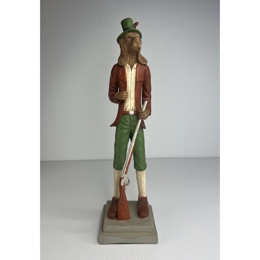 Sterling Industries Huntsman Hound Dog Hunting Figurine 15” Antique New RARE